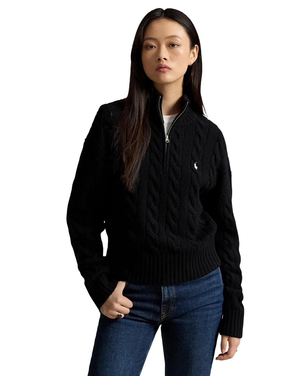 Wool Cashmere Long-Sleeve Sweater by Polo Ralph Lauren