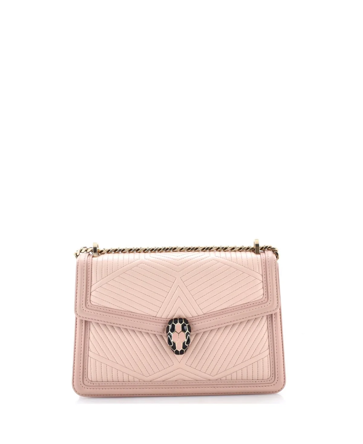 Pre-Owned Small Serpenti Forever Shoulder Bag Quilted Leather by BVLGARI