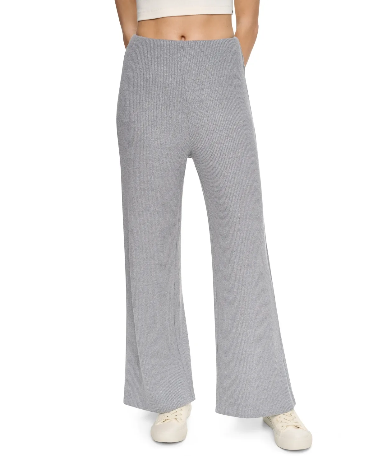 Jeans Wide-Leg Pull-On Pants