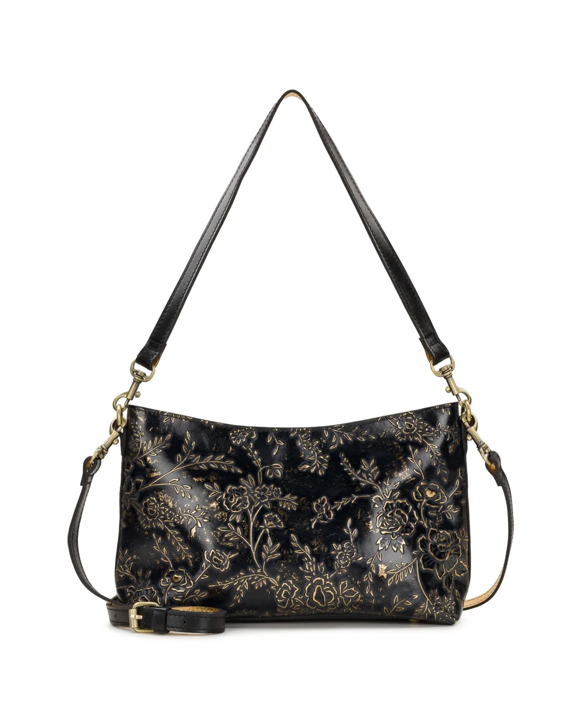 Betta Rose Garden Leather Small Crossbody Handbag by Patricia Nash