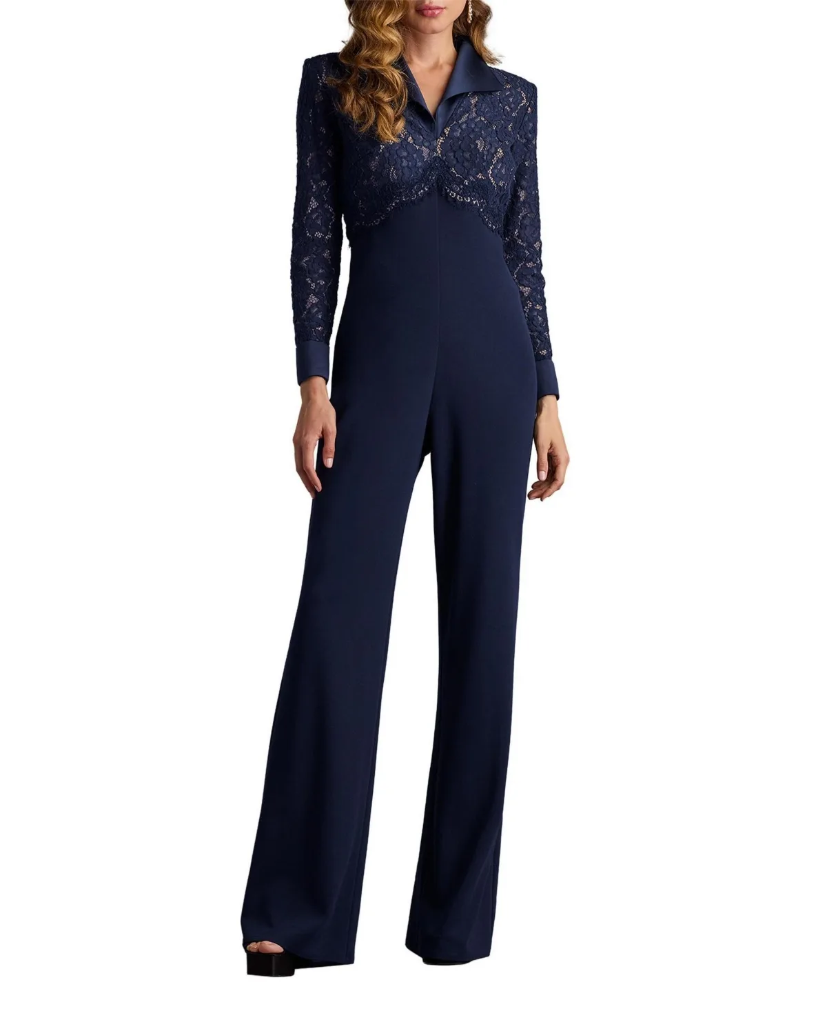 Deacon Collar Jumpsuit by Tadashi