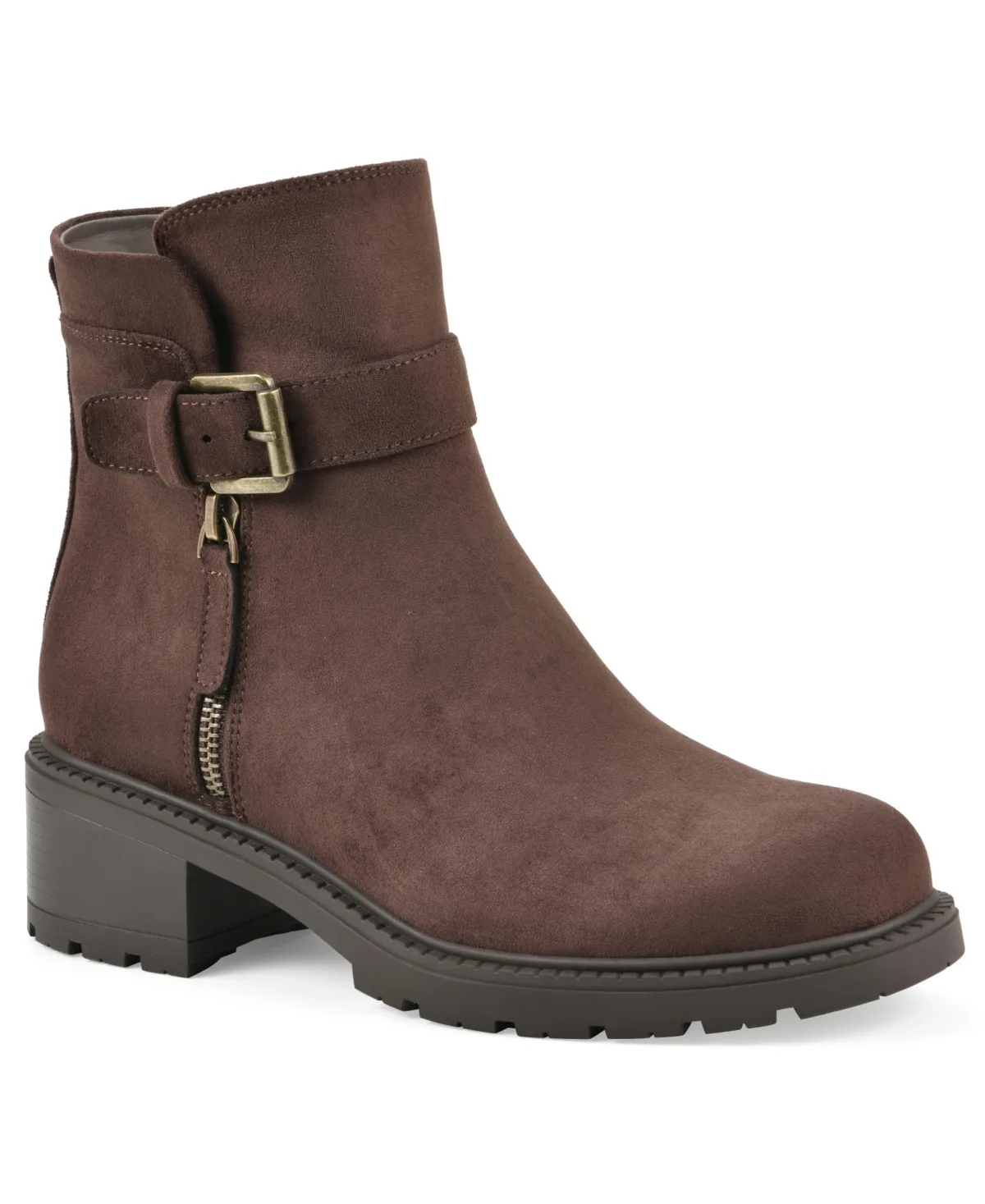 Bodie Lug Sole Booties - Fabric