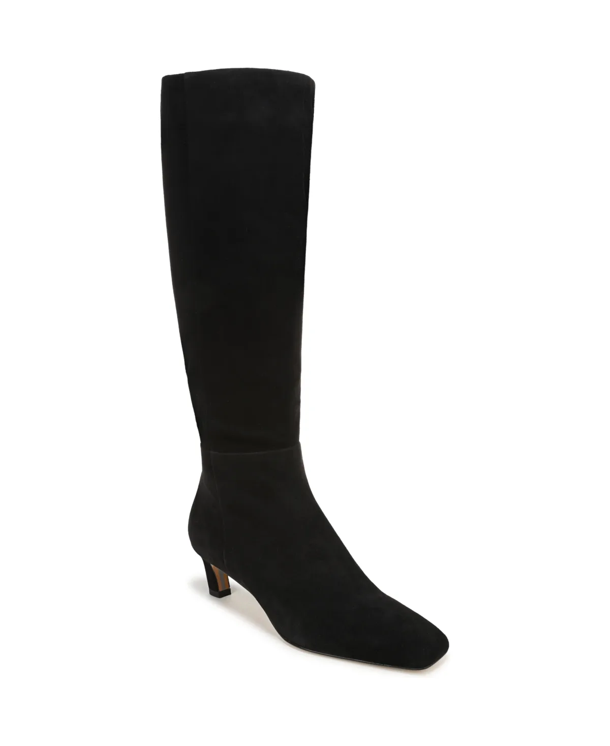 Perla Wide-Calf Square Toe Knee-High Boots - Suede by Sam Edelman