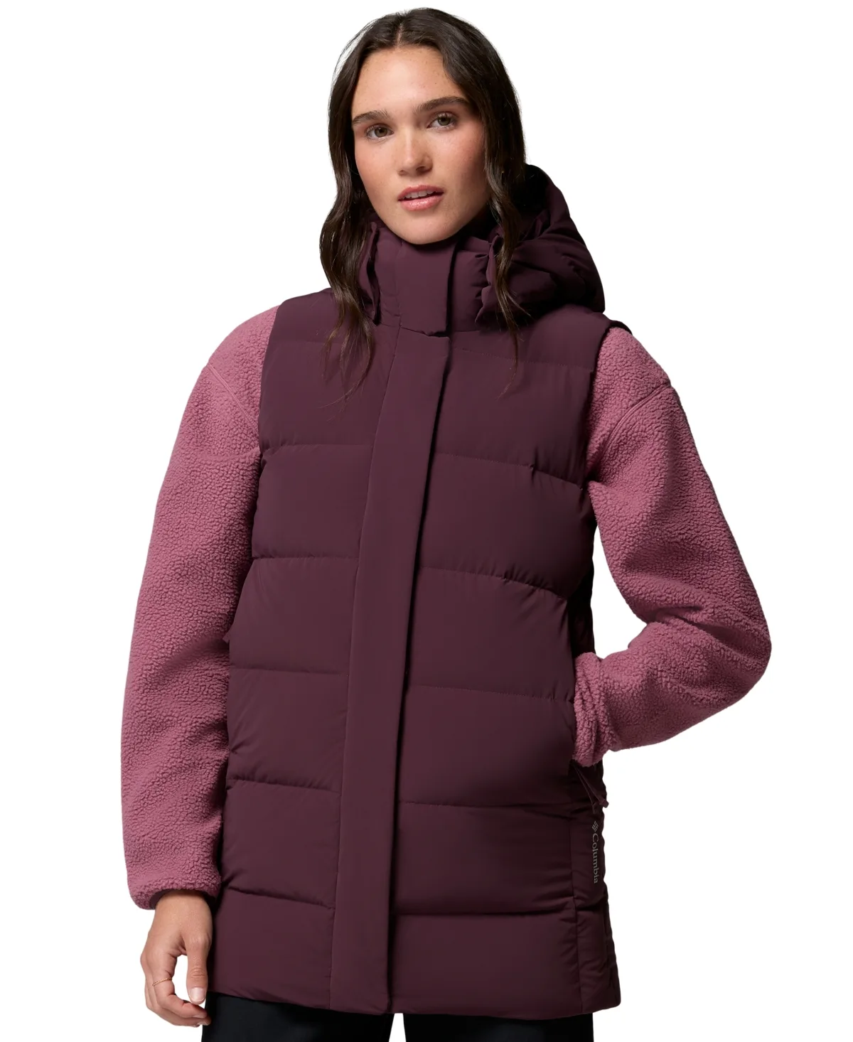Amaze Hooded Puffer Down Vest by Columbia