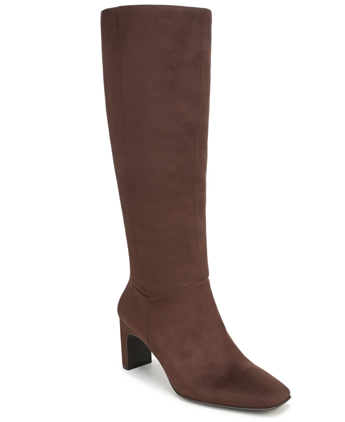 Nona Zipper Tall Boots - Chocolate Microfiber by Naturalizer
