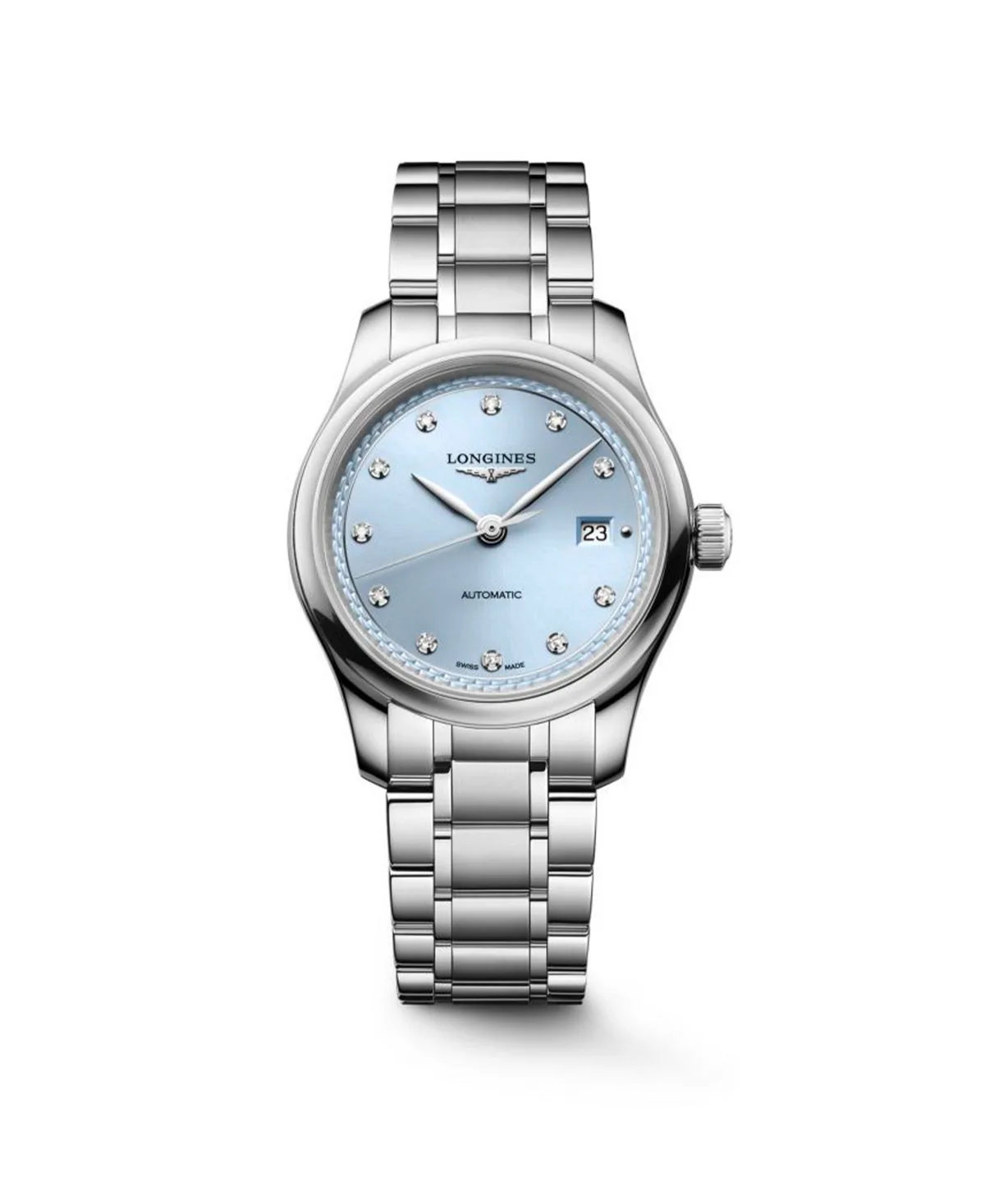 Master Collection Silver Stainless Steel Strap Watch 30mm by Longines