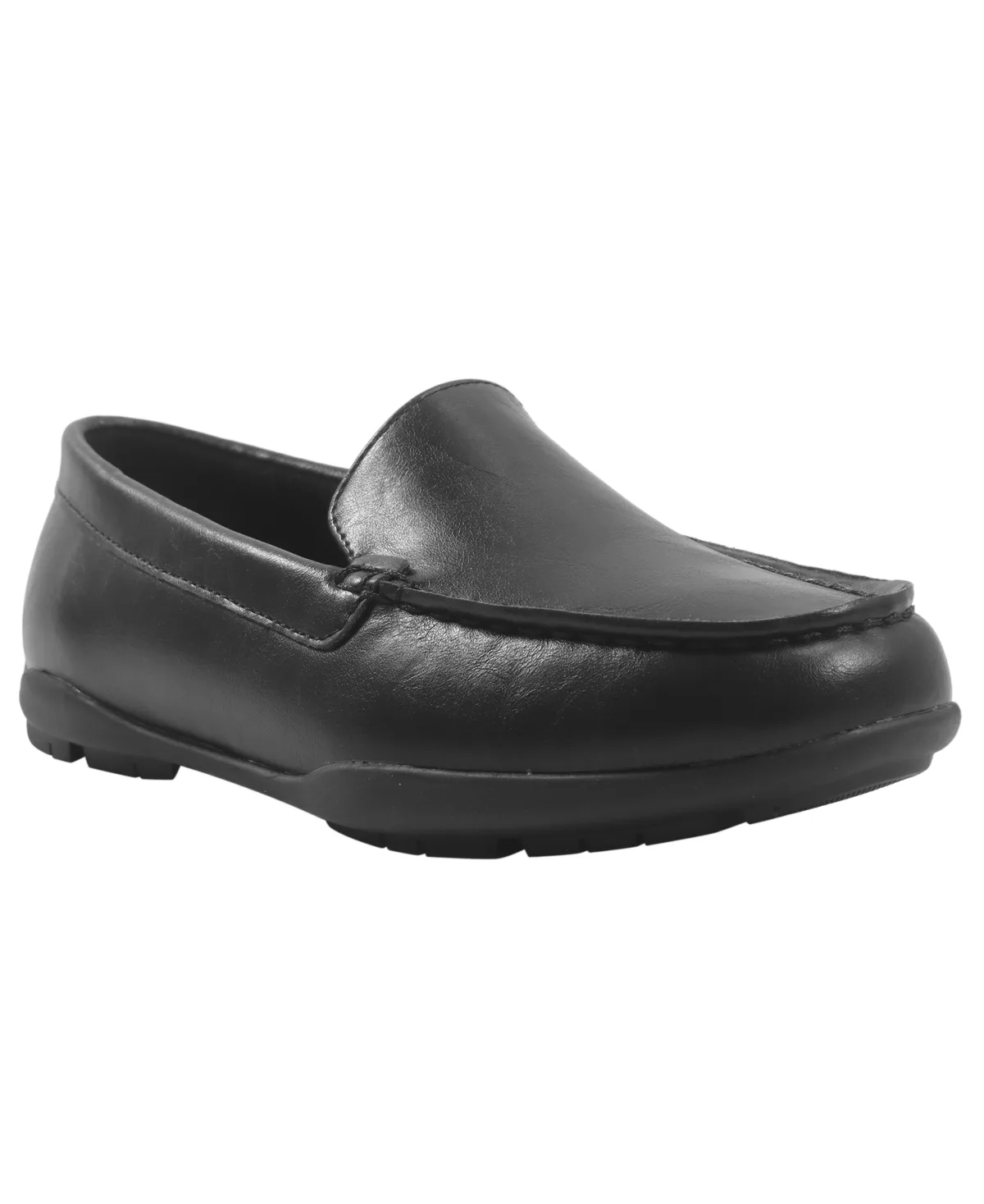 Jason Venetian Round-Toe Moc-Toe Stitching Loafers by Kenneth Cole