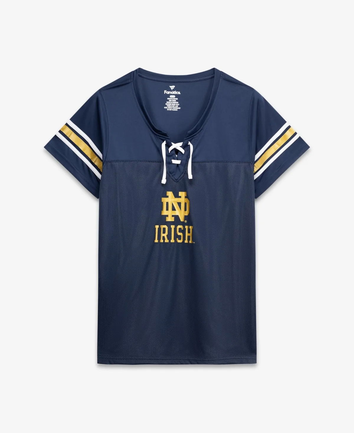Notre Dame Fighting Irish Mesh Overlay Lace-Up Jersey by Fanatics