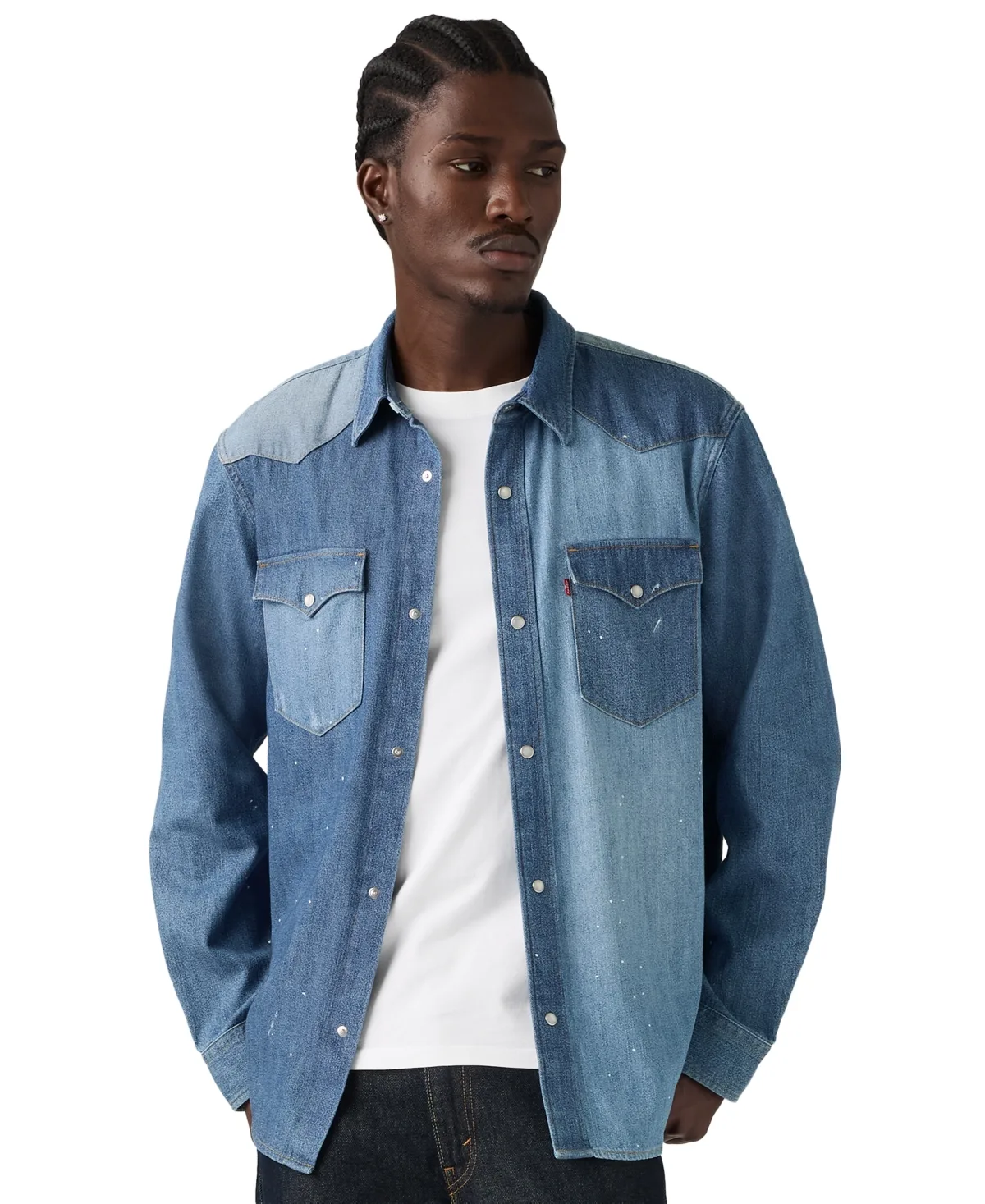 Premium Western Long-Sleeve Denim Shirt by Levi's