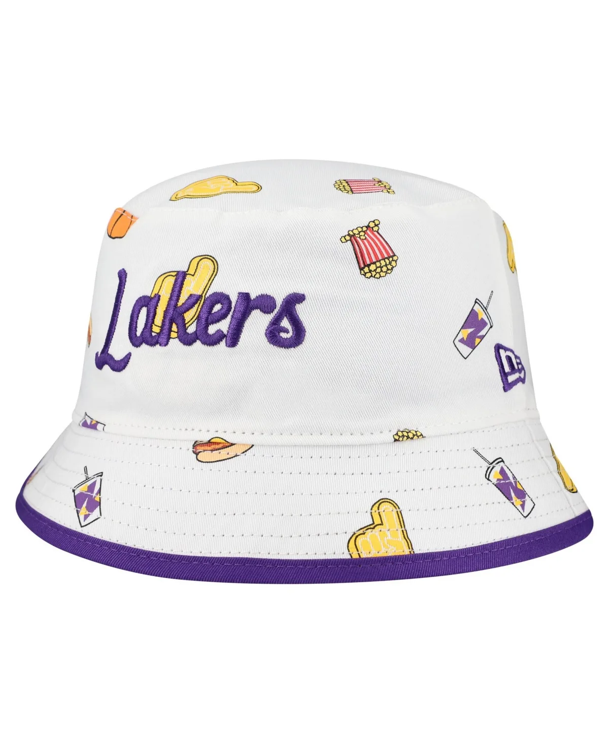 Los Angeles Lakers Reversible Team Cheer Bucket Hat by New Era