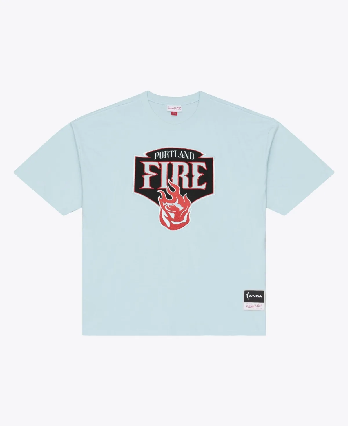 Portland Fire Boxy Graphic Crew Neck T-Shirt by Mitchell & Ness