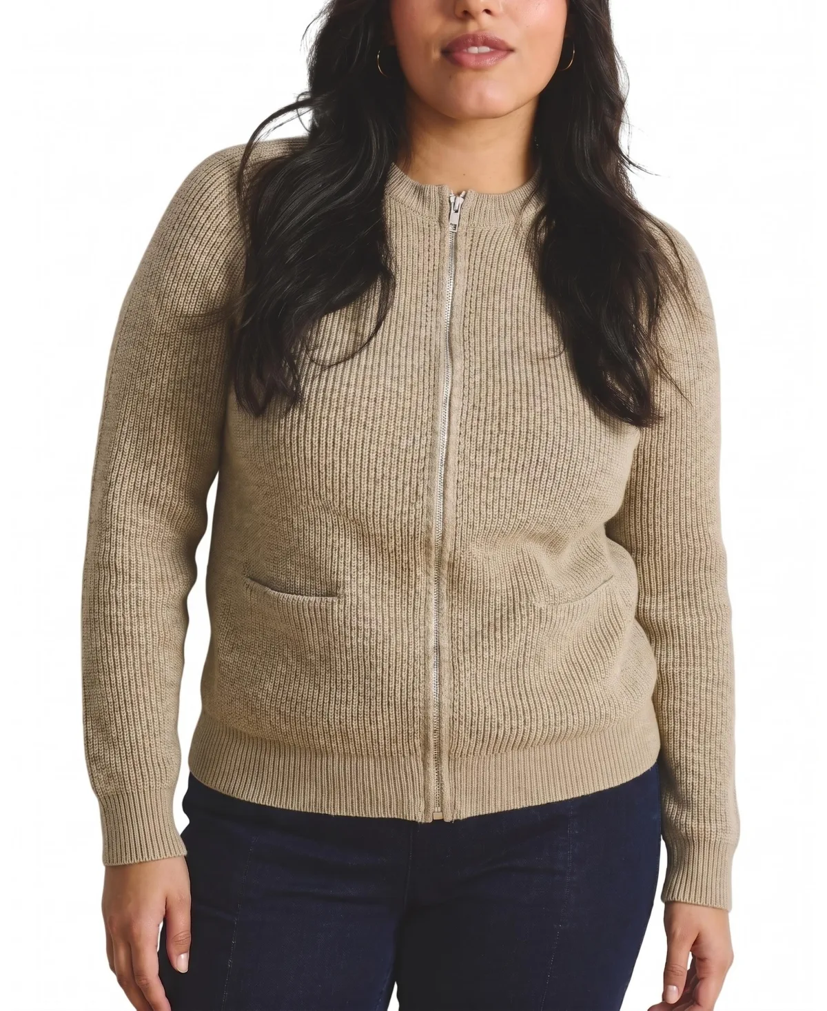 Better Than Wool Zip Cardigan by Universal Standard