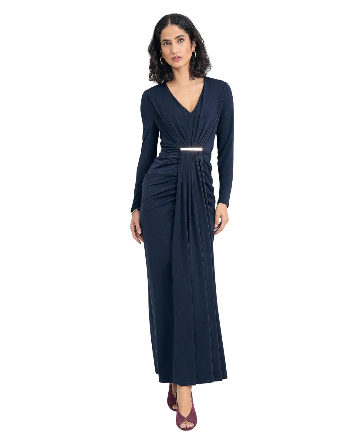 Katharine V-Neck Long-Sleeve Maxi Dress by Phase Eight