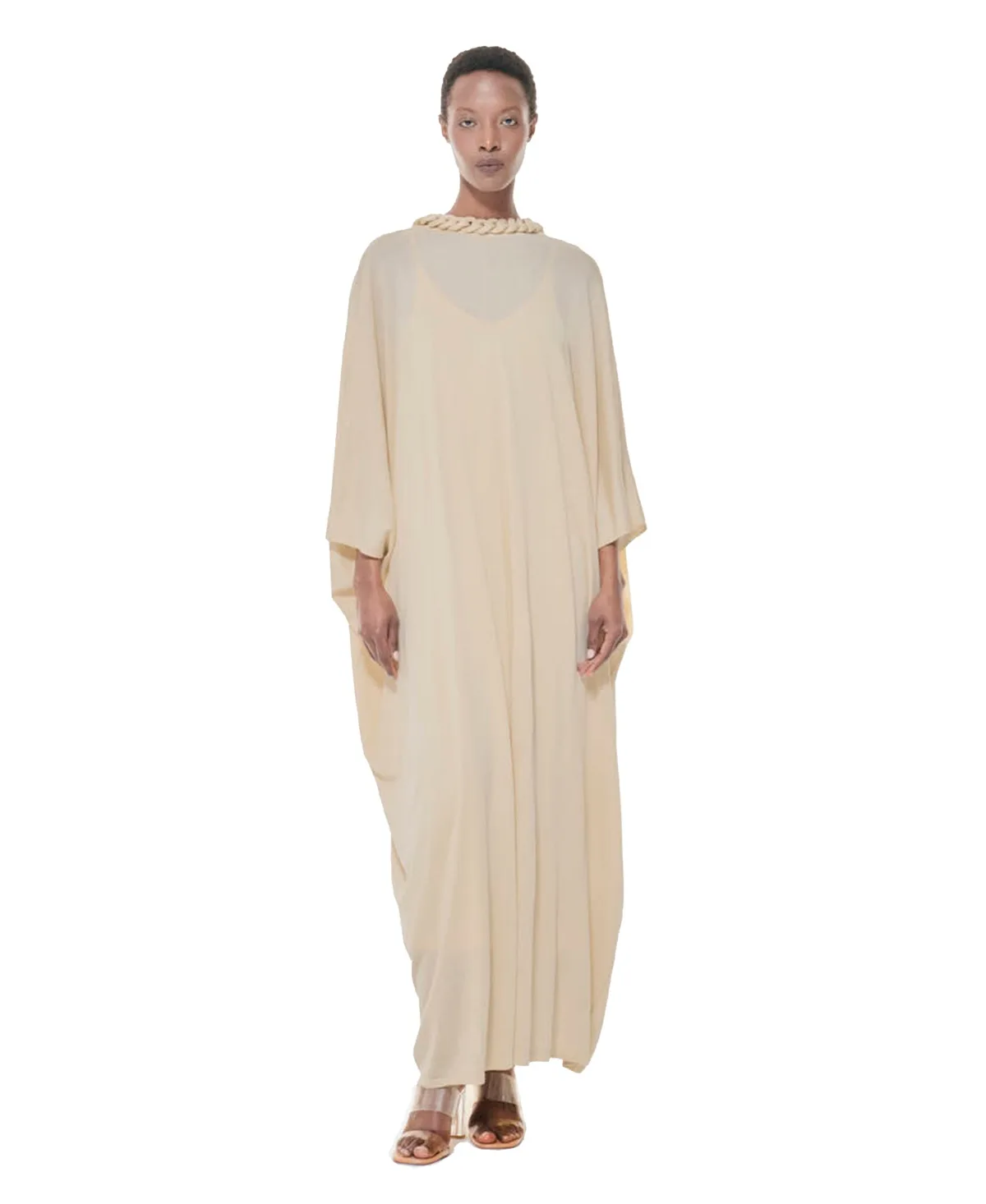 Knit Covered Chain Detail Kaftan by Leem