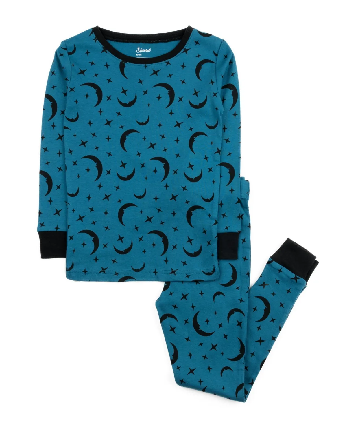 Long-Sleeve Animal and Nature Print Cotton Top and Pants, 2-Piece Set by Leveret