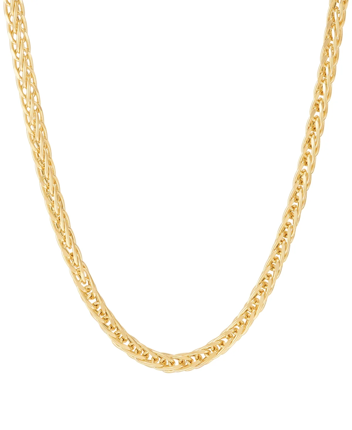 Wheat Link 22 Chain Necklace 4.4mm in 10K Yellow Gold
