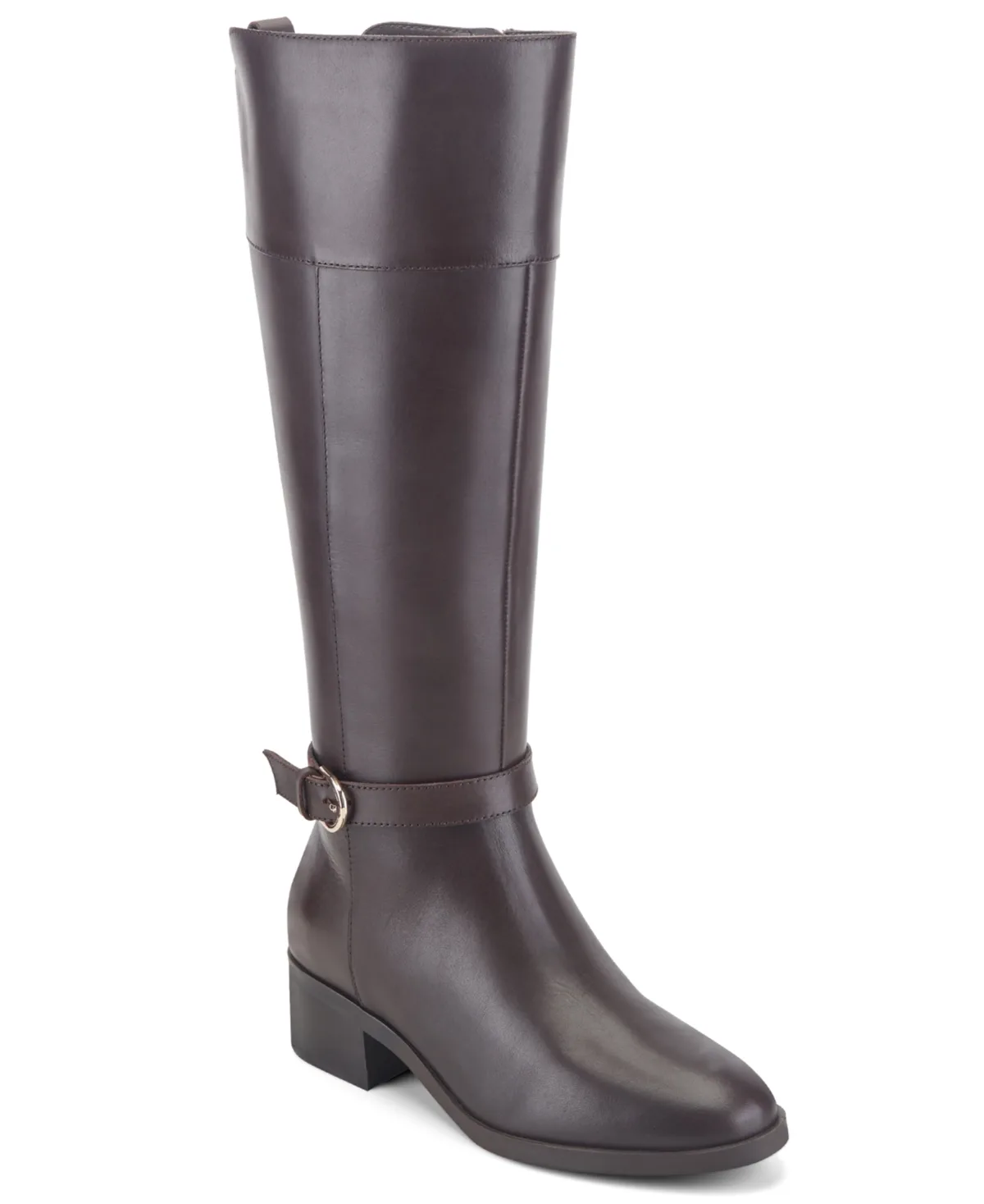 Tabbyy Leather Block Heel Tall Boots by Rockport