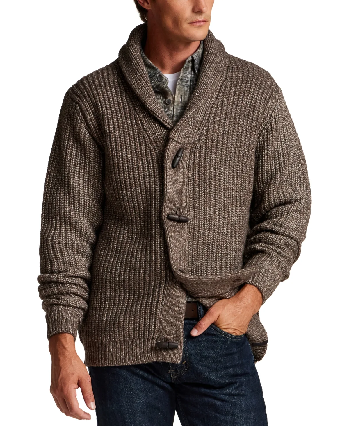 Mixy Shawl Collar Cardigan Sweater