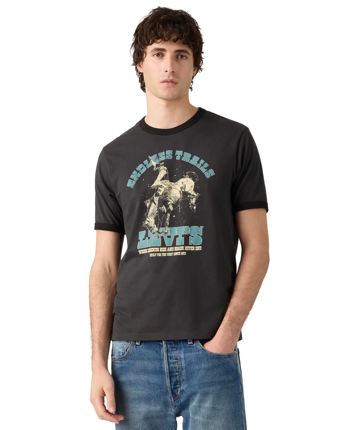 Trails Graphic Ringer T-Shirt by Levi's