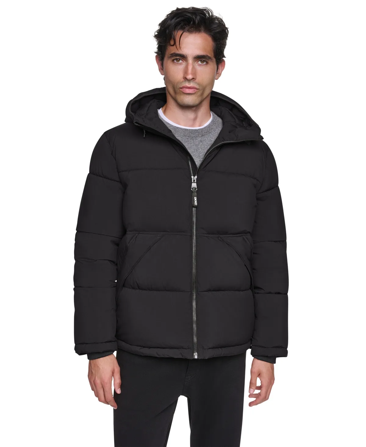 Stretch Heavyweight Hooded Classic-Fit Puffer Jacket