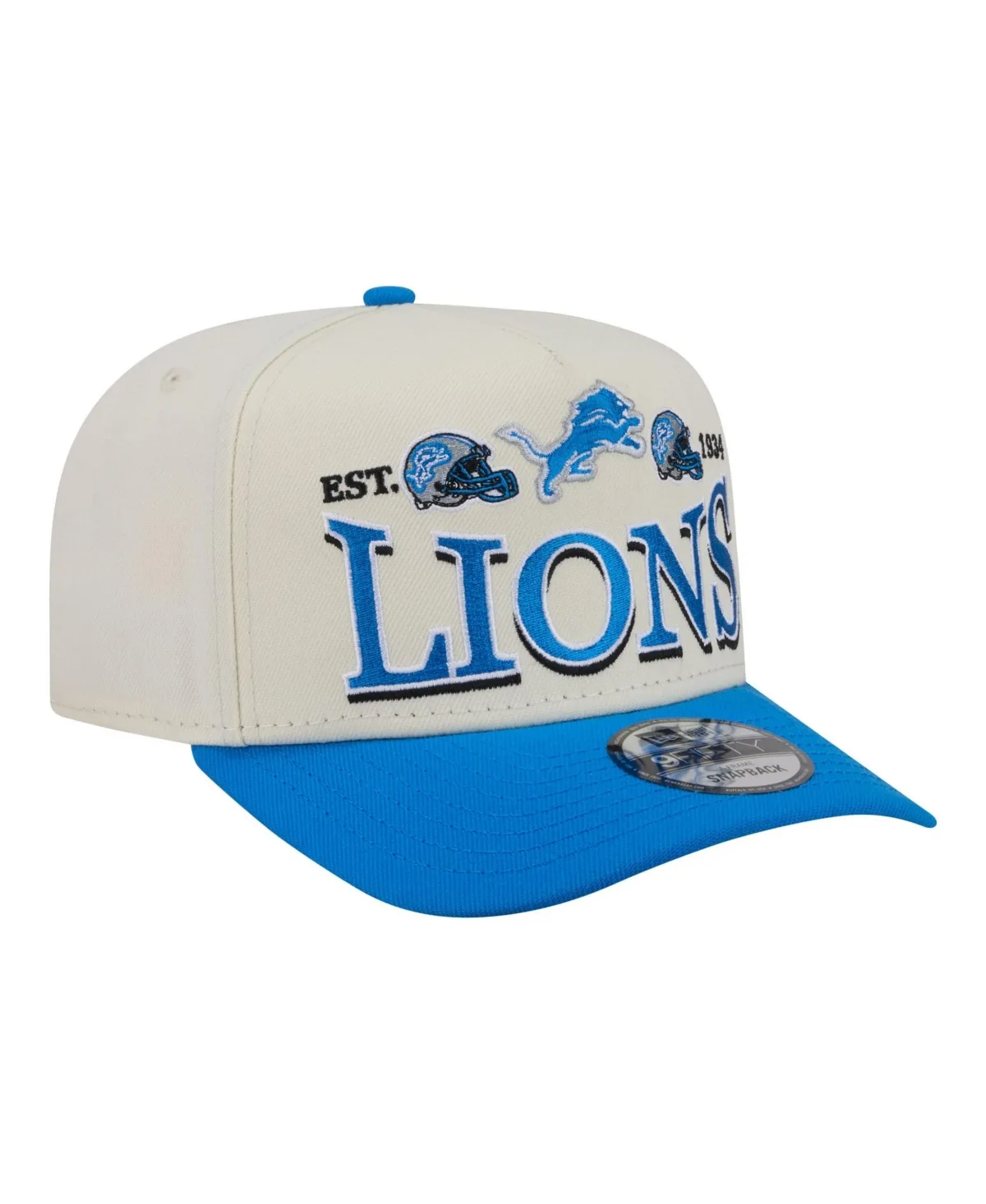 Detroit Lions A-Frame 9FIFTY Snapback Baseball Cap by New Era