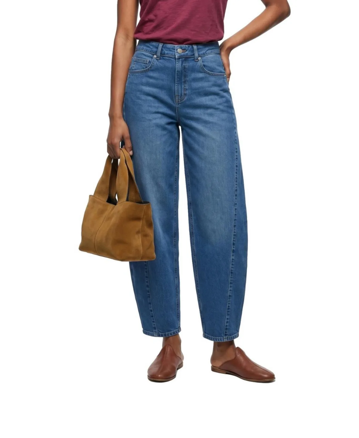 Mid-Rise Baggy Jeans by Wilt