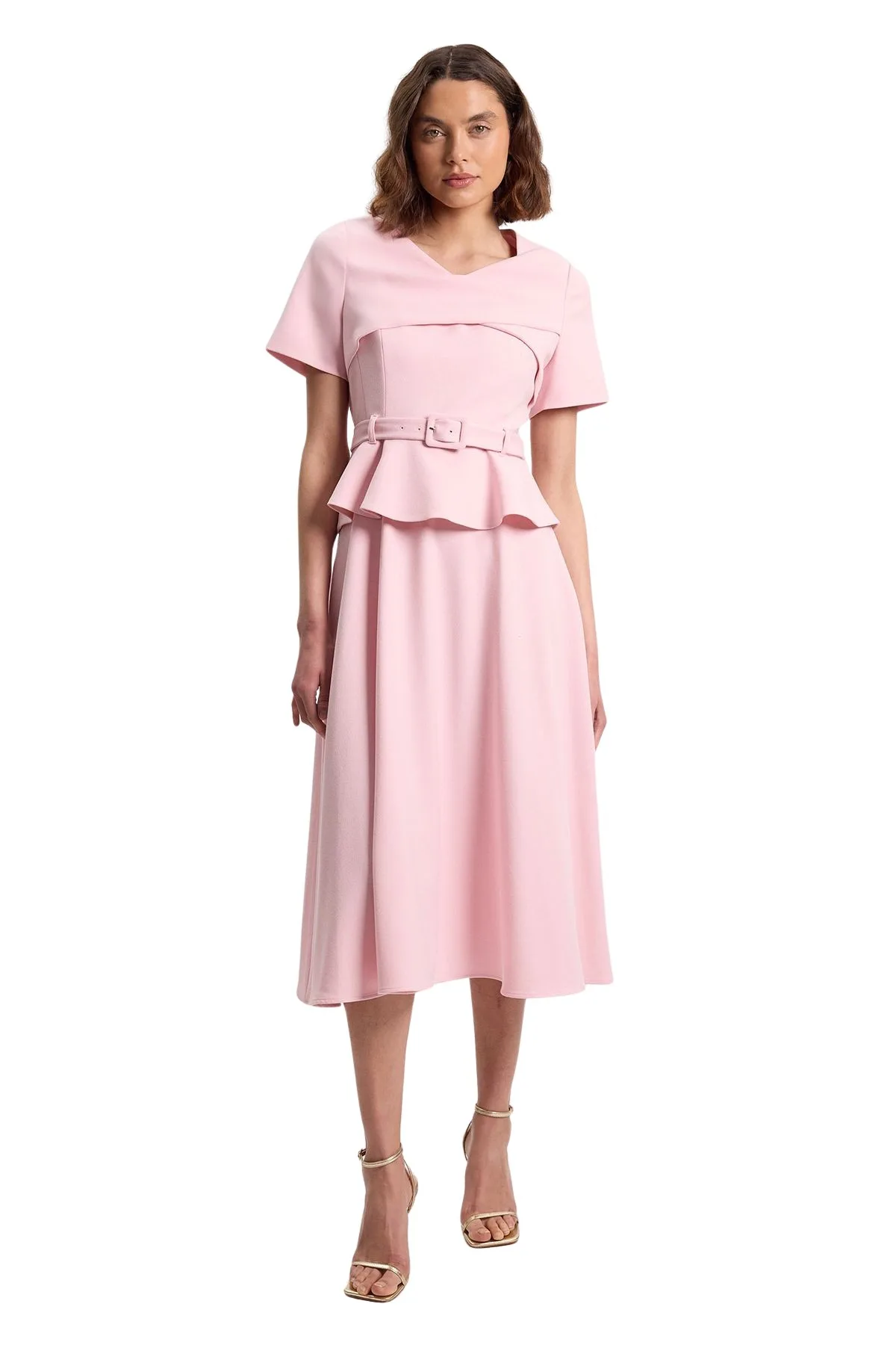 Belted Midi Dress by Karen Millen