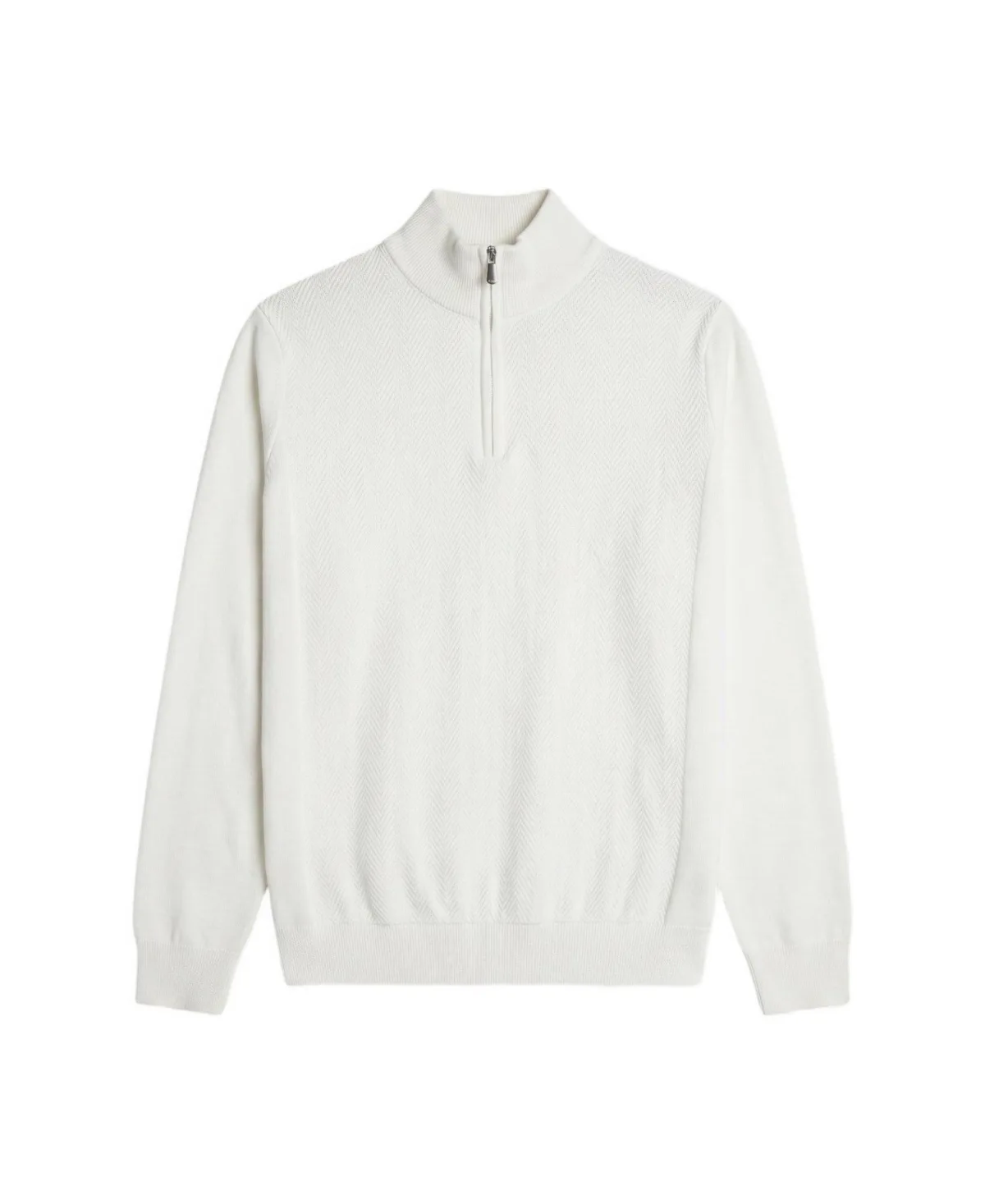 Regular-Fit Quarter-Zip Mock-Neck Sweater by Garnet