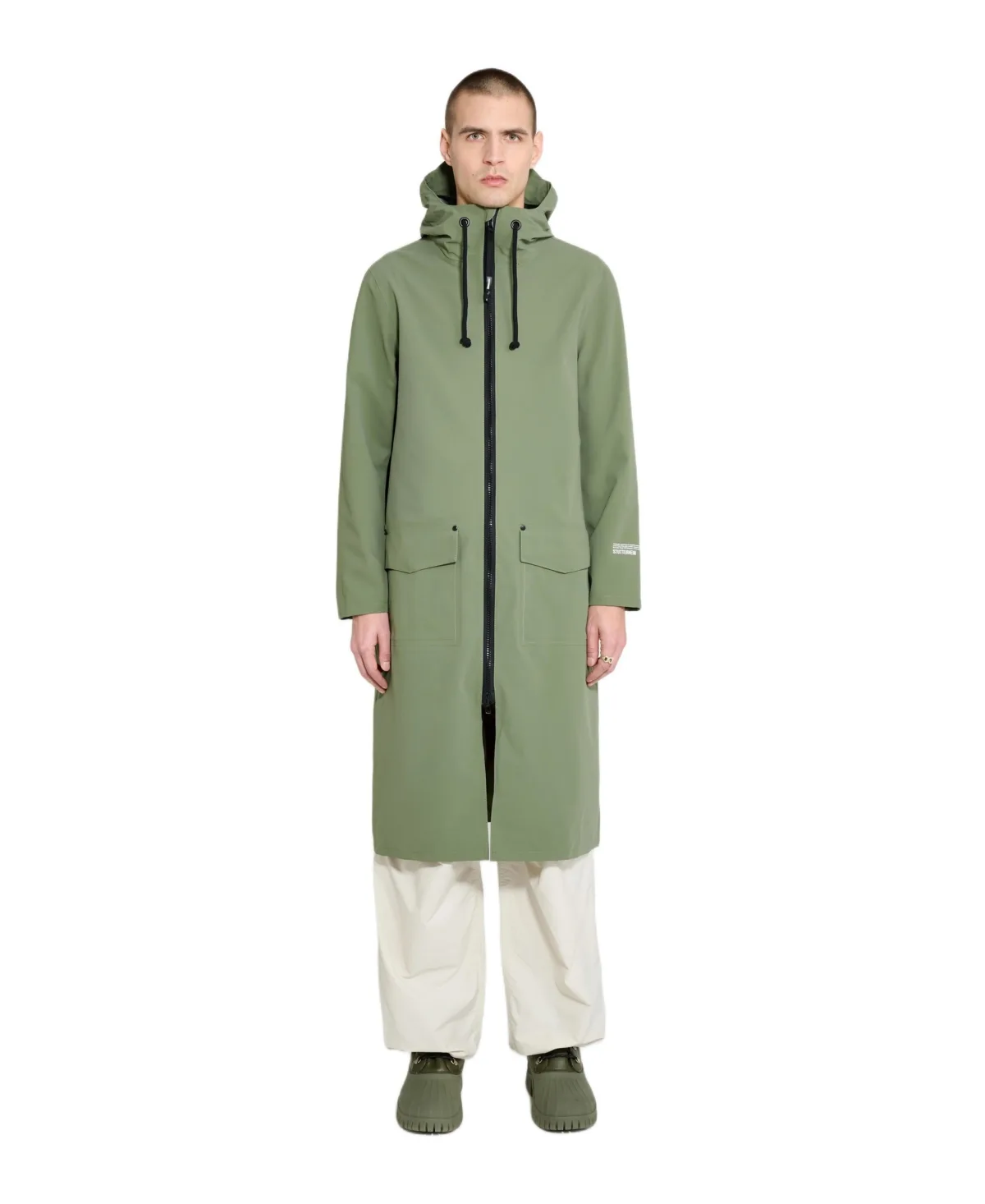 Stockholm Long Patch Matte Raincoat by Stutterheim