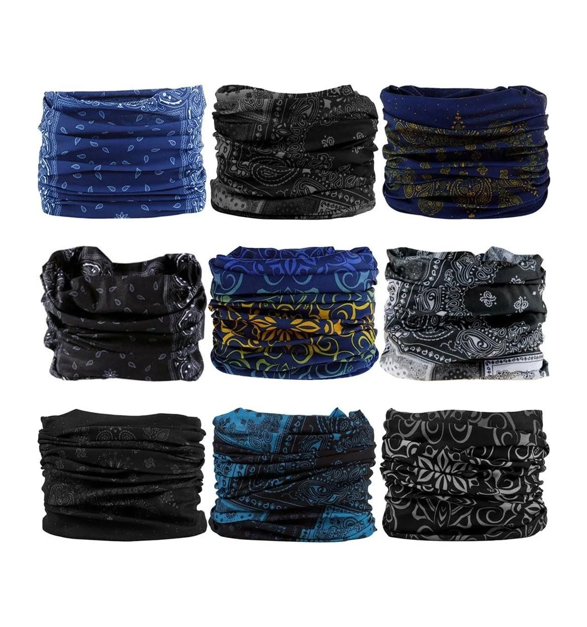 Polyester Neck Gaiter Headband Face Mask Magic Scarf Bandana by Sportneer