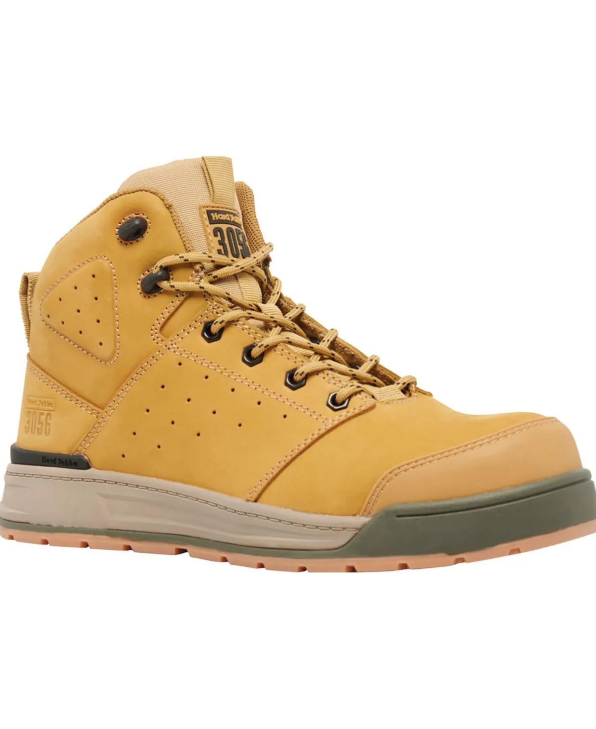 Int Composite Toe Static-Dissipative Puncture-Resisting Side Zip Work Hiker by Hard Yakka