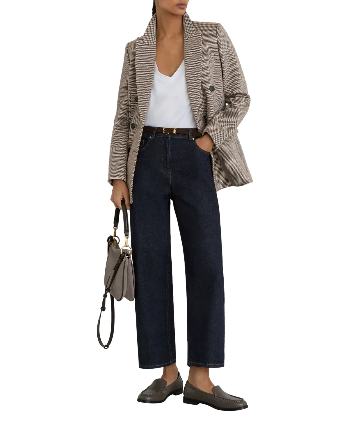 Selin Mid-Rise Straight-Leg Jeans by Reiss