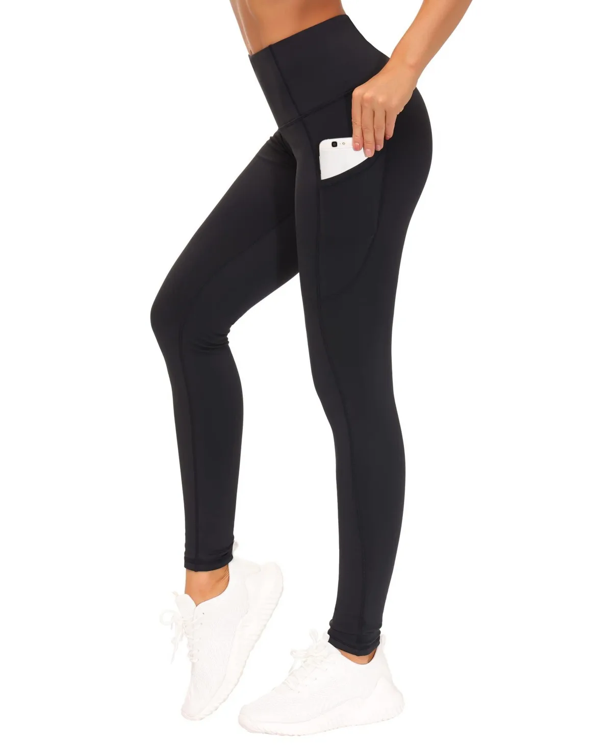 Thick High Waist Yoga Leggings with Pockets Workout Compression Pants by Furlihong