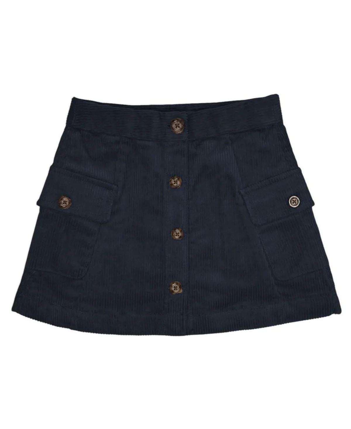 Corduroy Button Front Skirt by Hope & Henry