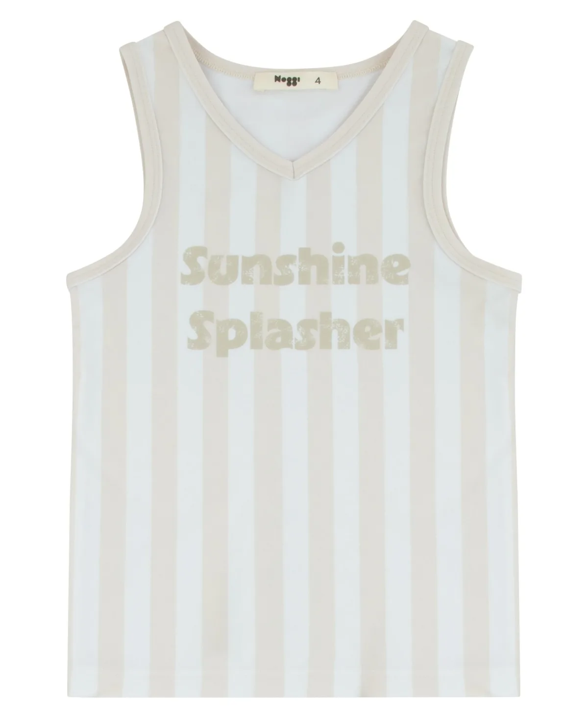 Sleeveless V-Neck Sunshine Splasher Rash Guard by Noggiwear
