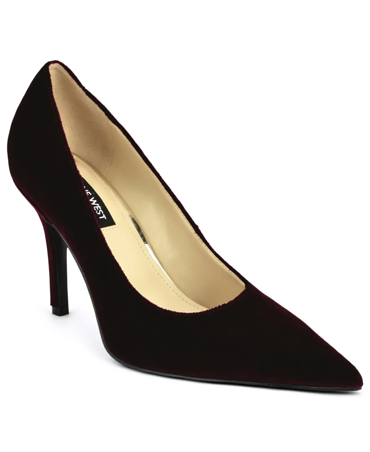 Gemmha Slip-On Stiletto Pumps - Velvet by Nine West