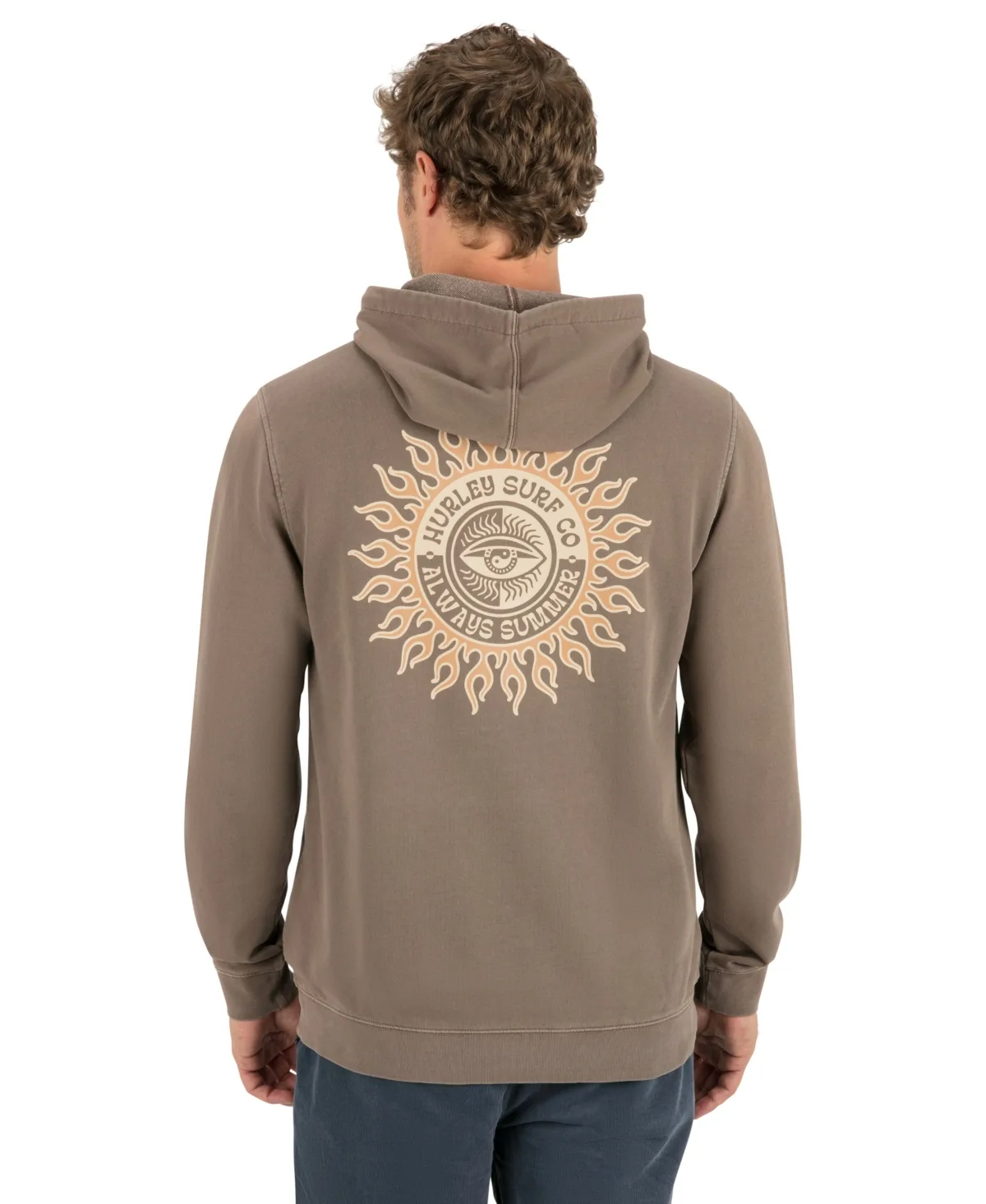 Naturals Kangaroo Pocket Graphic Hoodie by Hurley