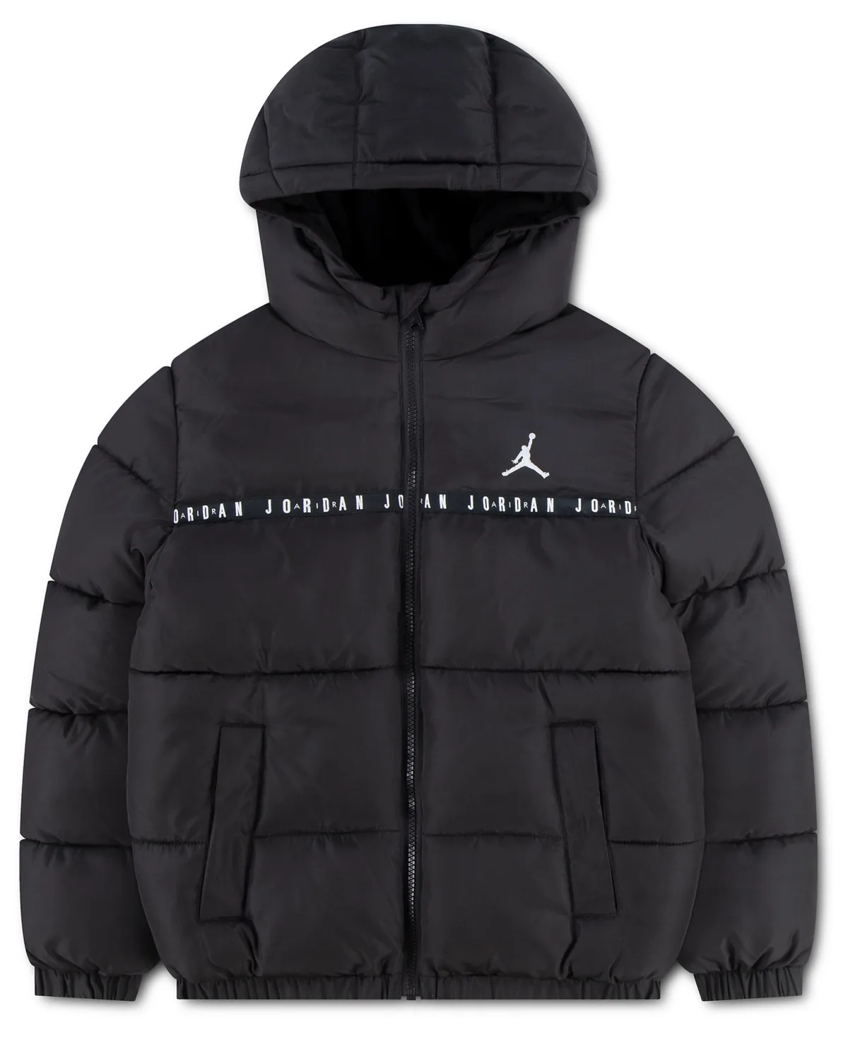 Logo Tape Puffer Hooded Jacket by Jordan