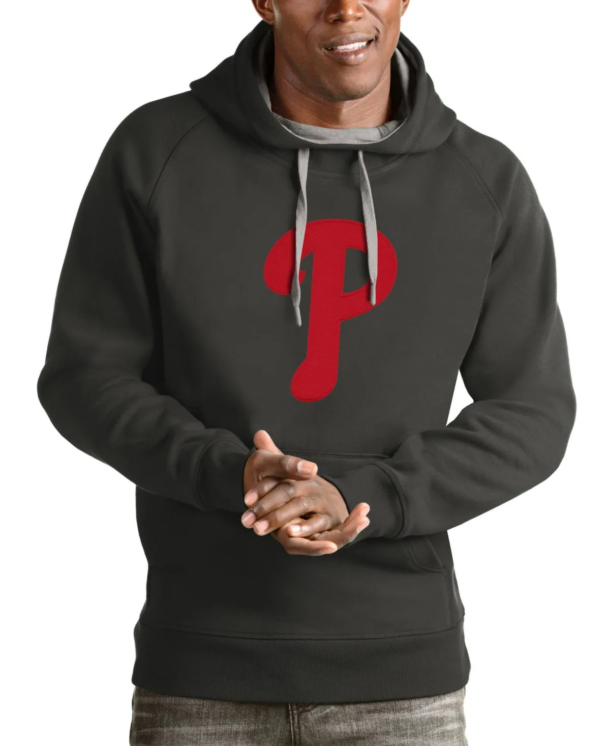 Philadelphia Phillies Victory Pullover Team Logo Hoodie by Antigua