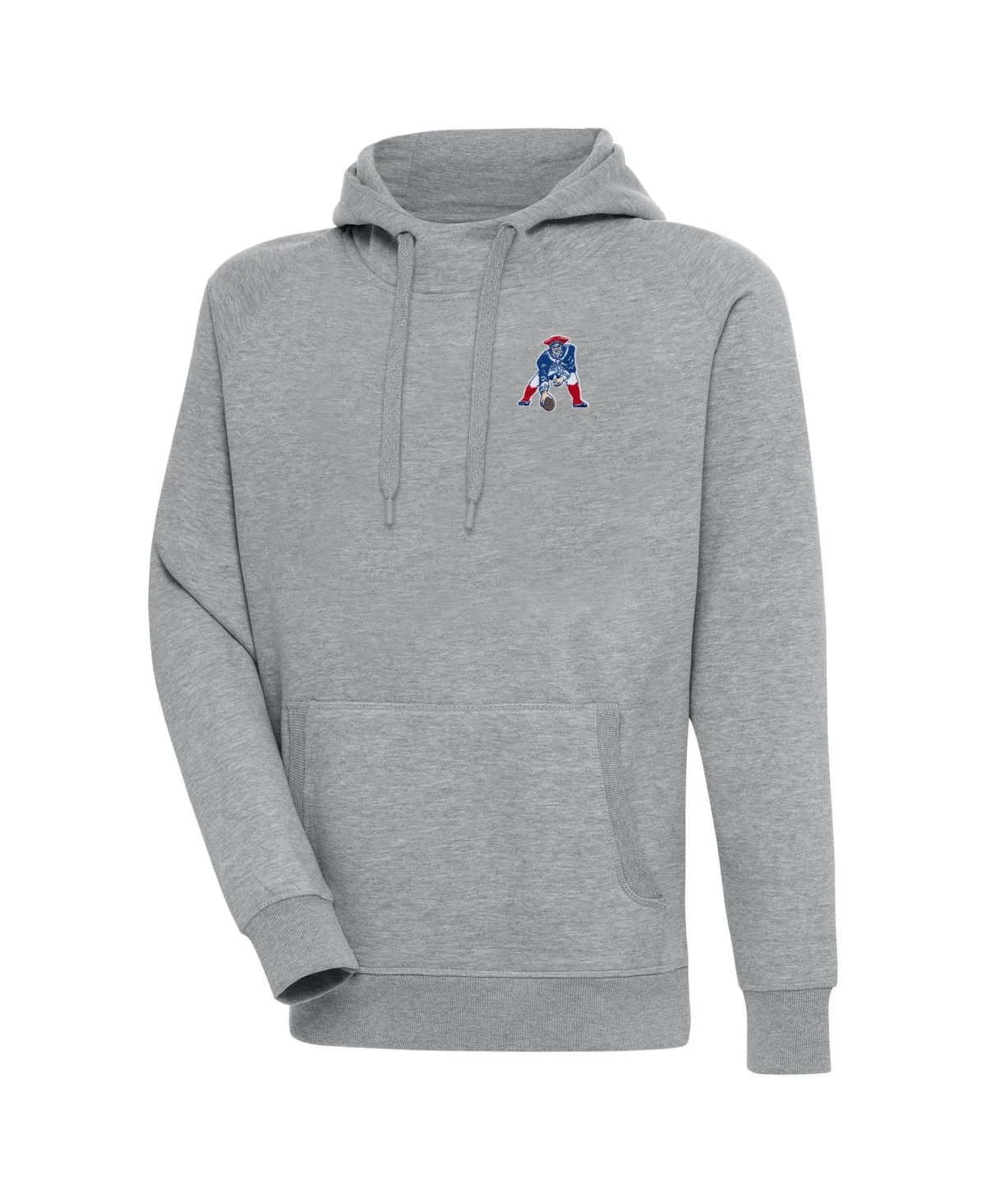 New England Patriots Throwback Logo Victory Pullover Hoodie by Antigua