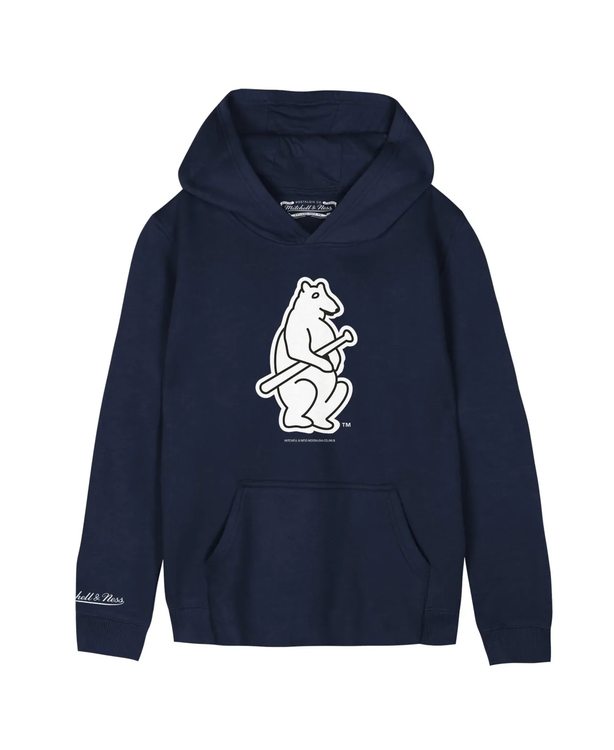 Chicago Cubs Retro Logo Hoodie by Mitchell & Ness