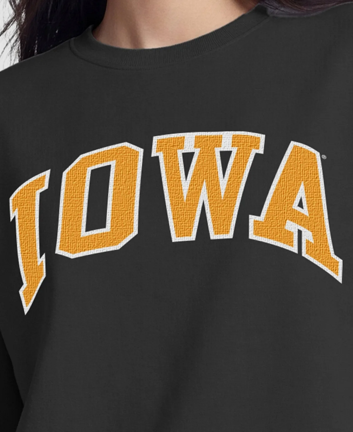 Champion Iowa Hawkeyes Fleece Crew Sweatshirt by Champion