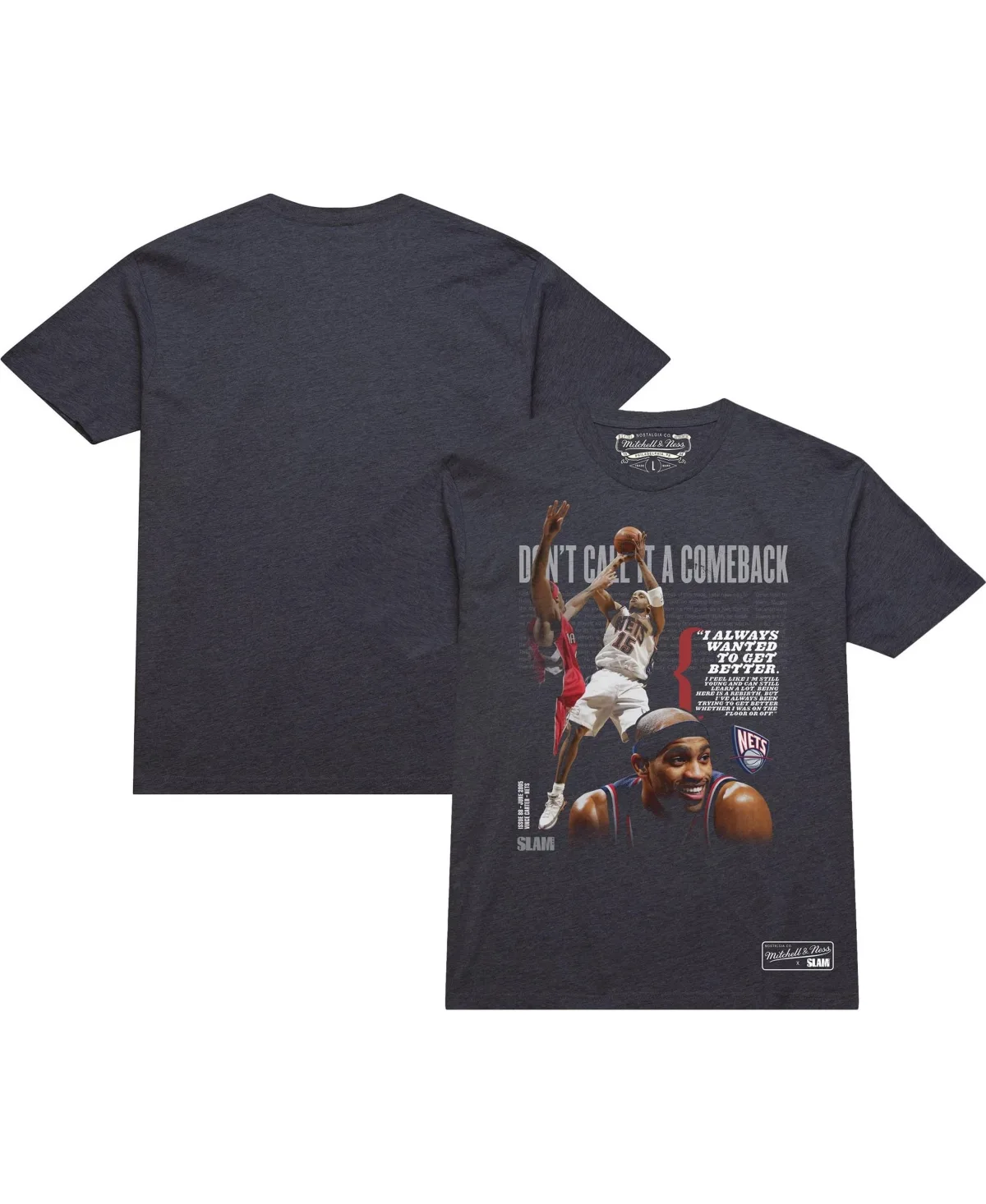 New Jersey Nets Vince Carter Dont Call It a Comeback T-Shirt by Mitchell & Ness