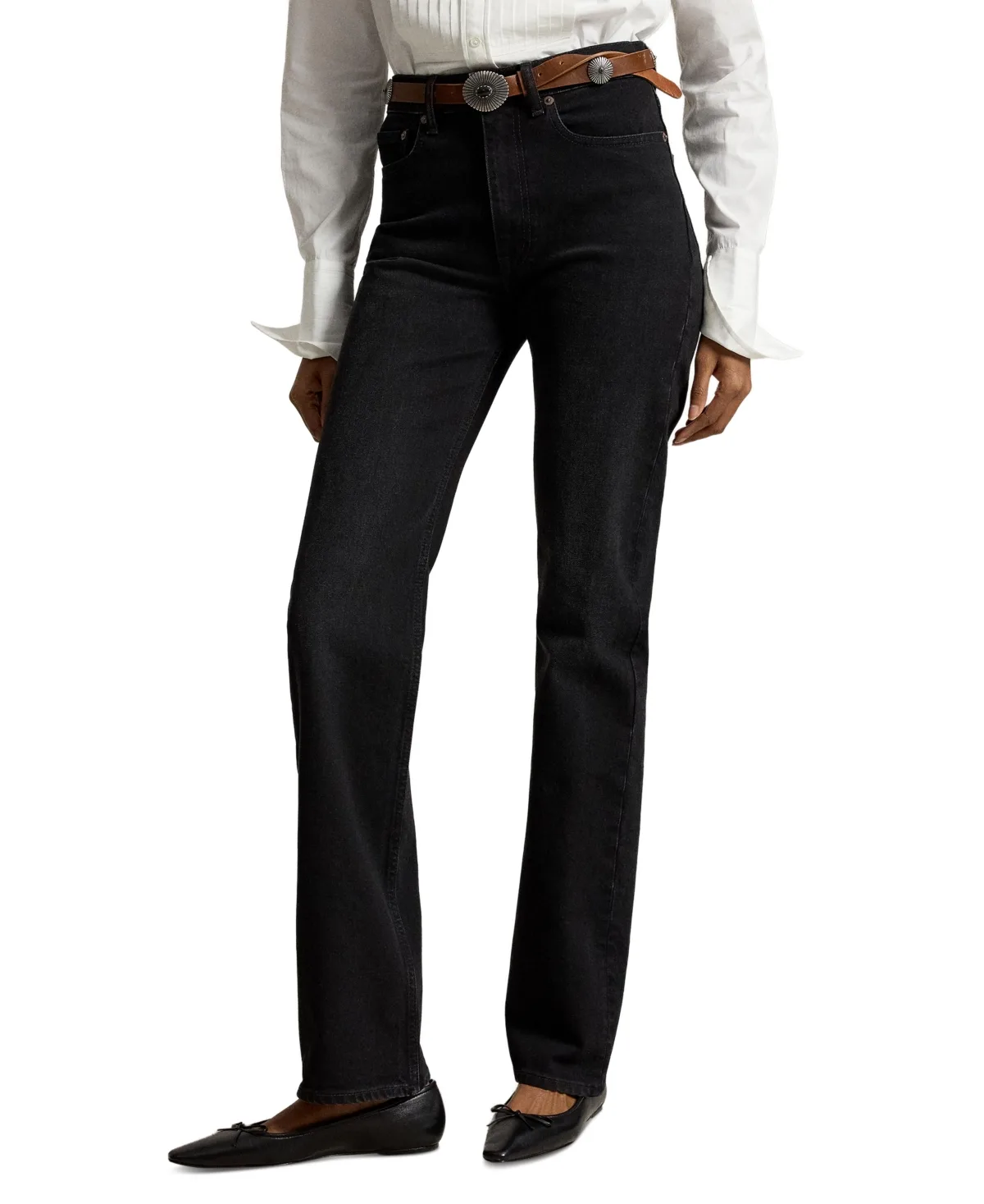 Relaxed Straight High-Rise Jeans by Polo Ralph Lauren