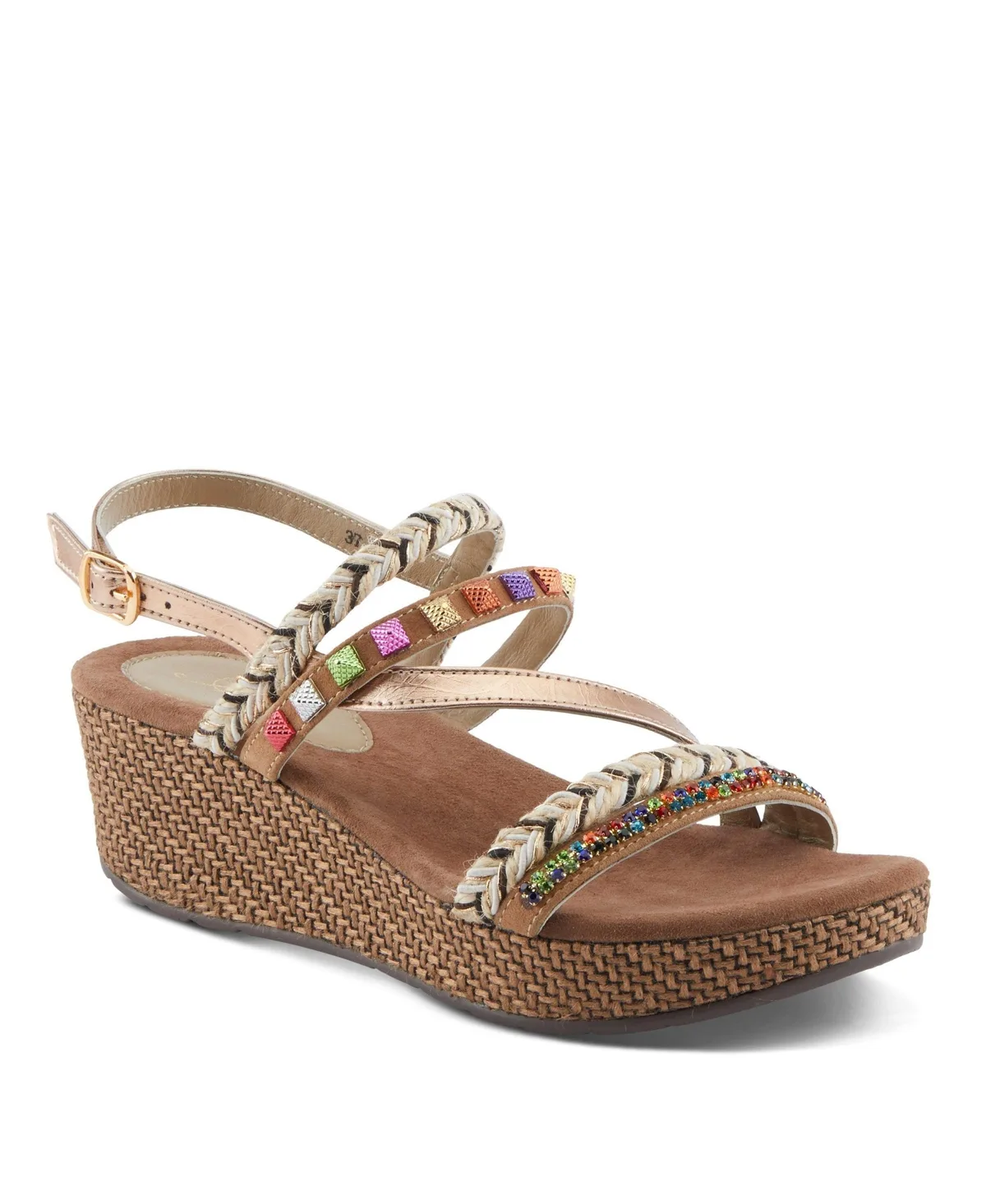 Hugbug Wedges with Adjustable Leather Strap by Azura