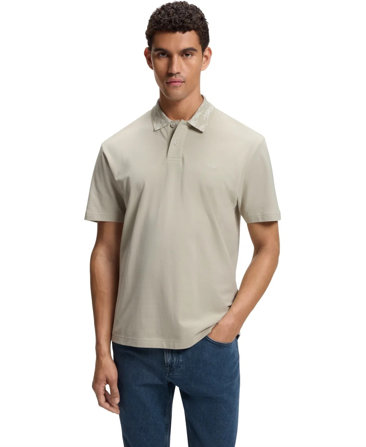 Cotton-Pique Regular-Fit Polo Shirt by Hugo Boss
