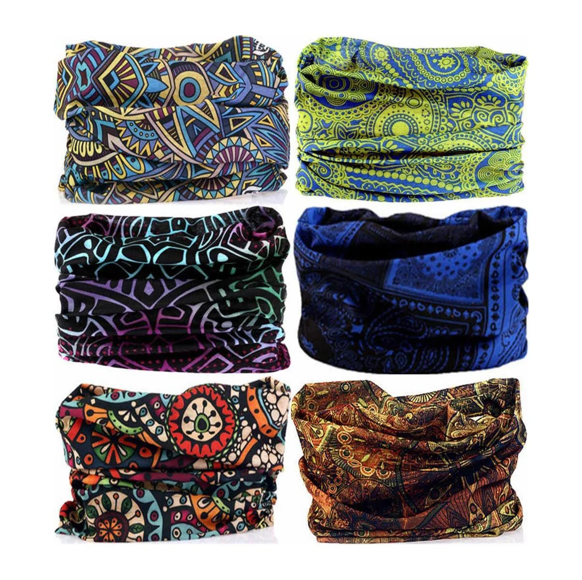 Polyester Neck Gaiter Headband Face Mask Magic Scarf Bandana by Sportneer