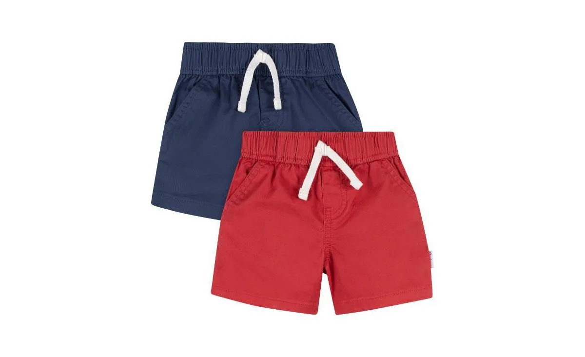 Pull-On Cotton-Blend Shorts, 2-Piece Set by Gerber