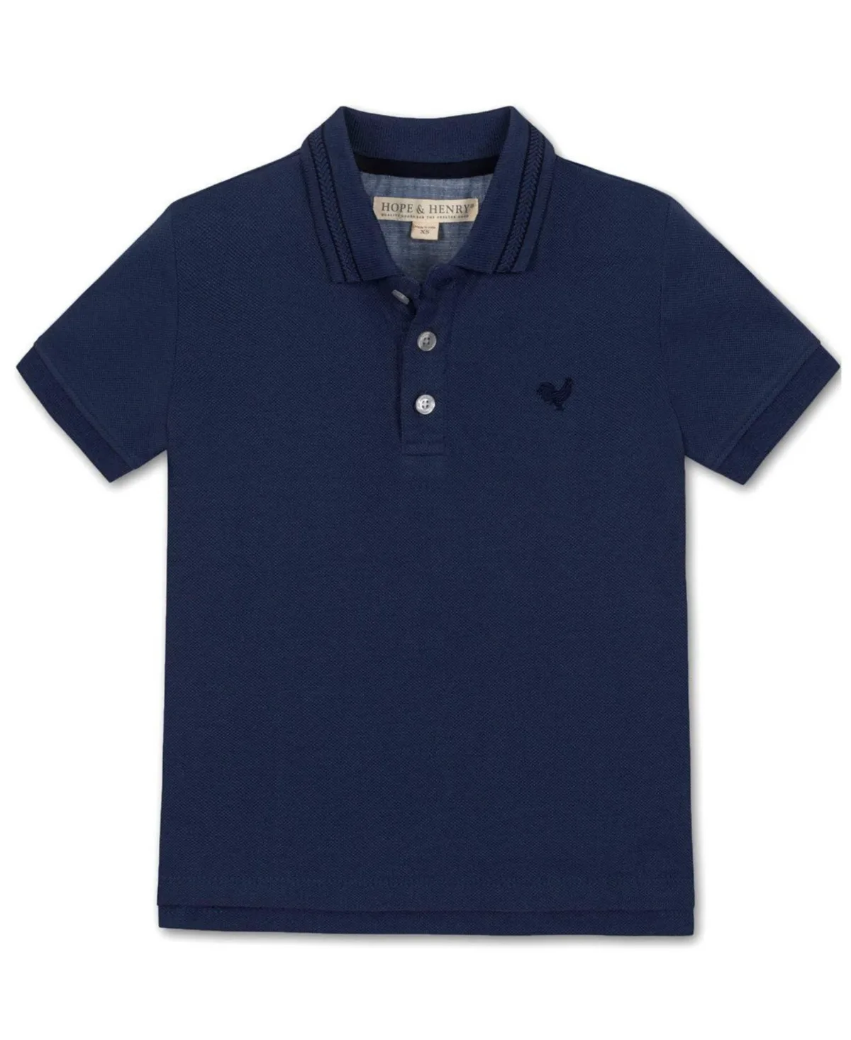 Organic Knit Pique Polo Shirt by Hope & Henry