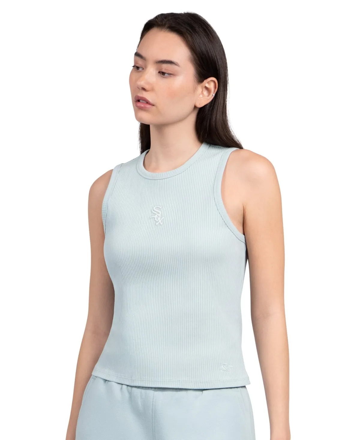 Chicago White Sox Pastels Cropped Ribbed Tank Top by Starter